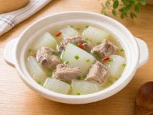 冬瓜排骨汤成品图