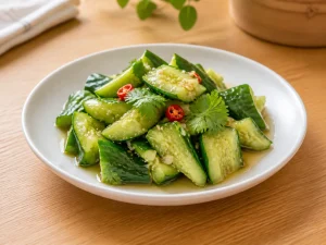 凉拌黄瓜成品图