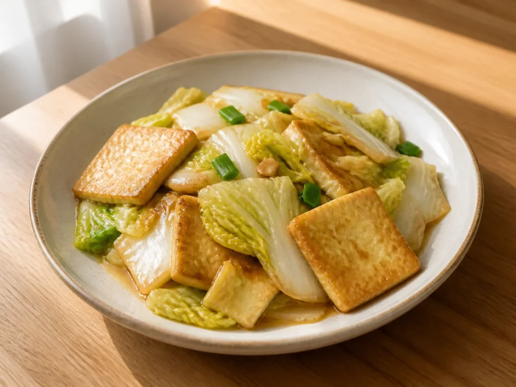 白菜炒豆腐