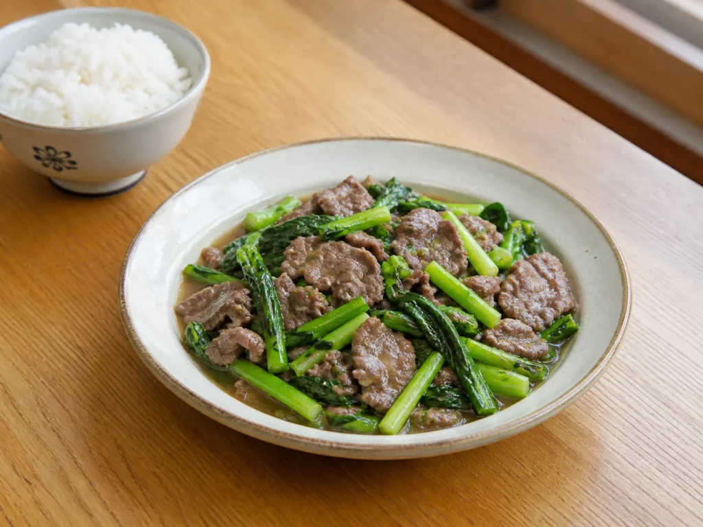 潮汕芥蓝炒牛肉