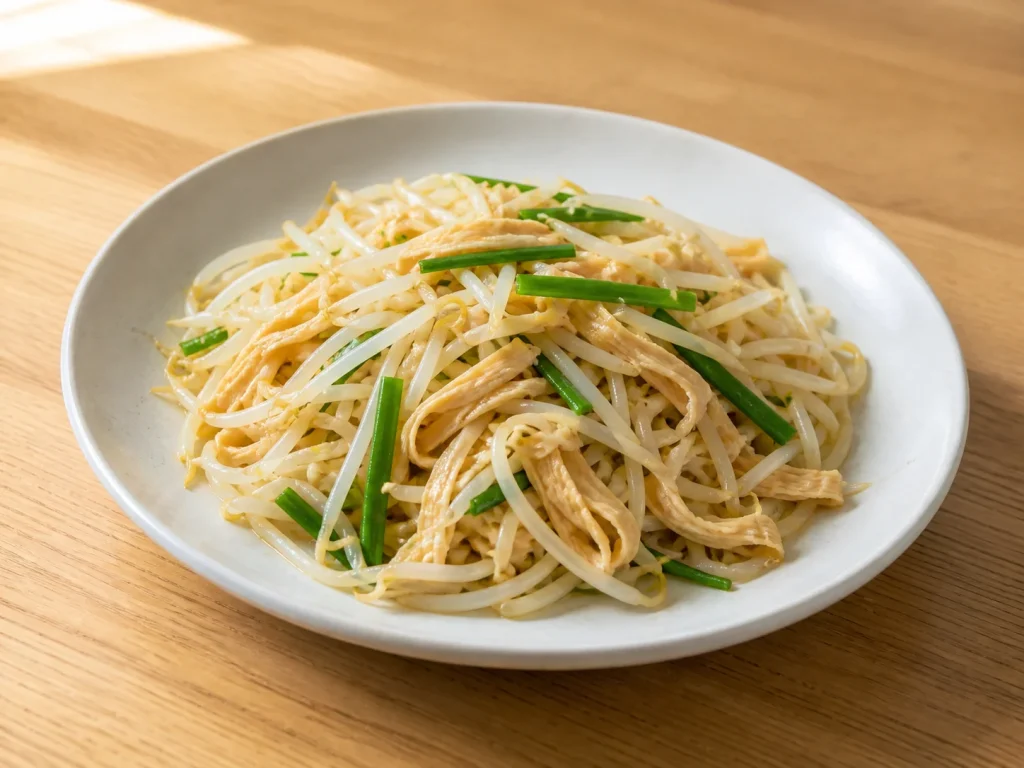 豆芽炒豆皮
