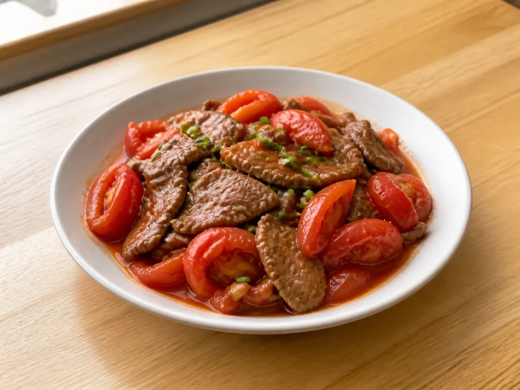 番茄炒牛肉