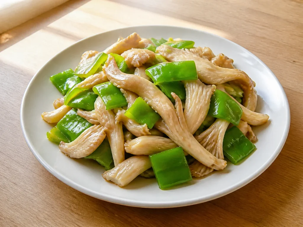 平菇炒青椒
