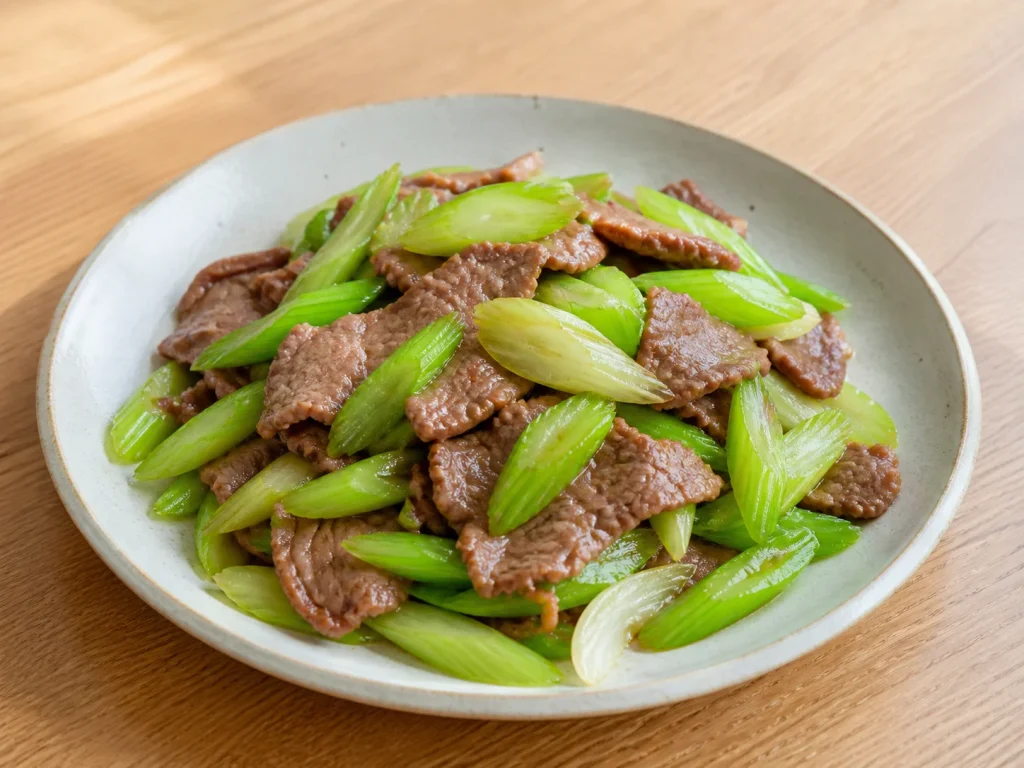 芹菜炒牛肉