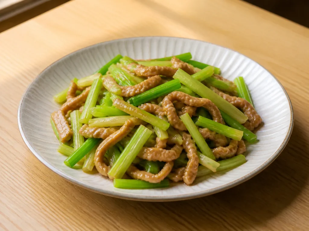 芹菜炒肉丝