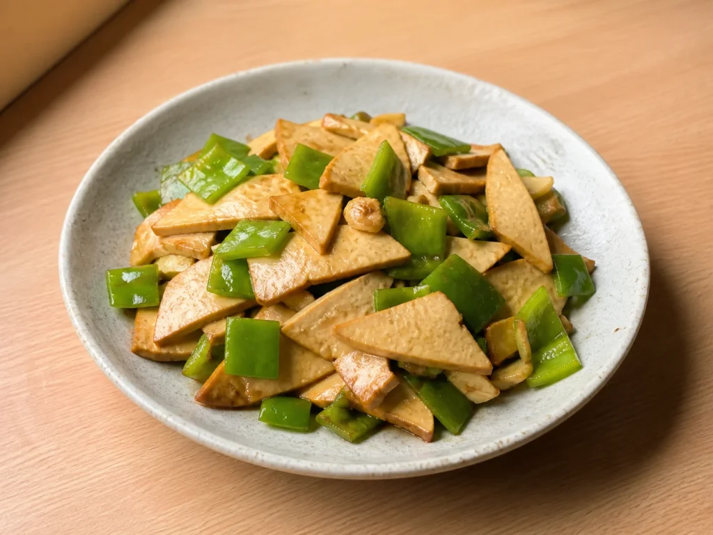 青椒炒豆干