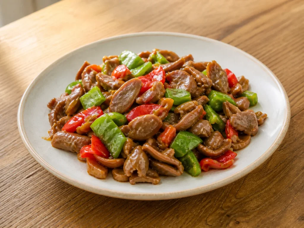 双椒炒鸡胗