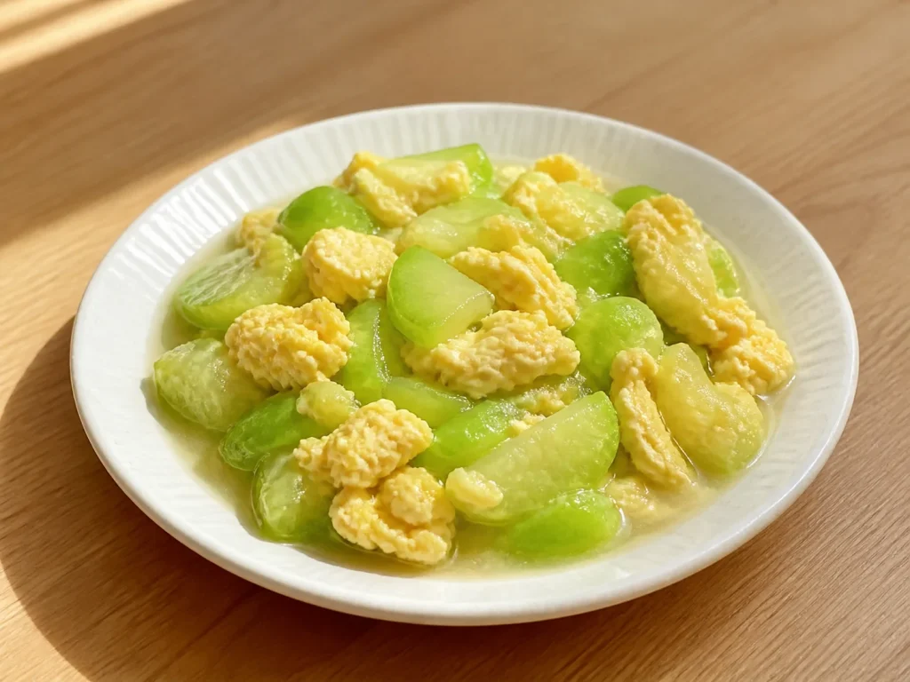 丝瓜炒鸡蛋