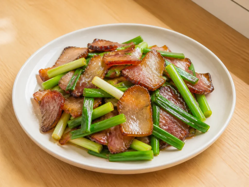 蒜苗炒腊肉