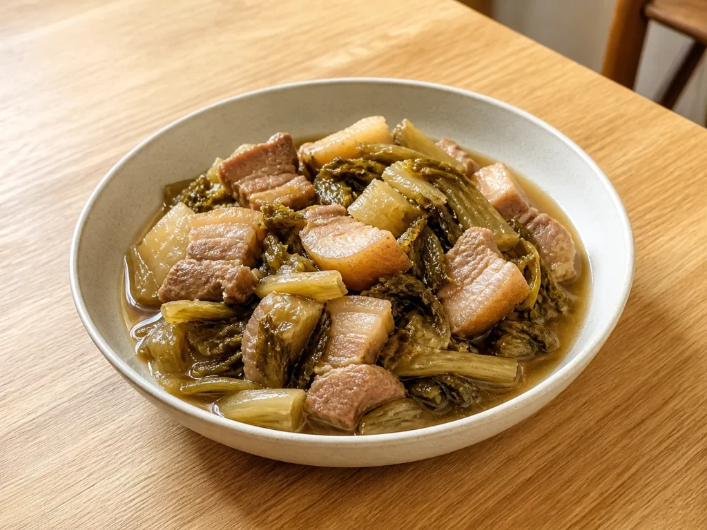 咸菜焖猪肉