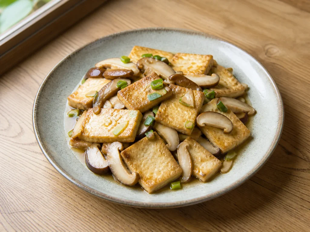 香菇炒豆腐