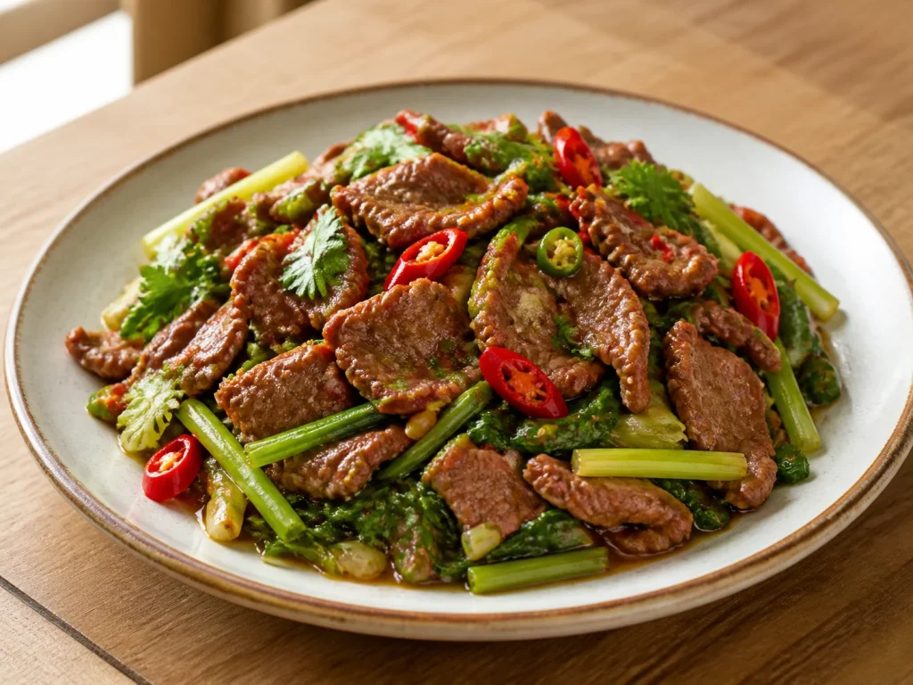 小炒黄牛肉