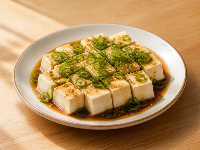小葱拌豆腐成品图