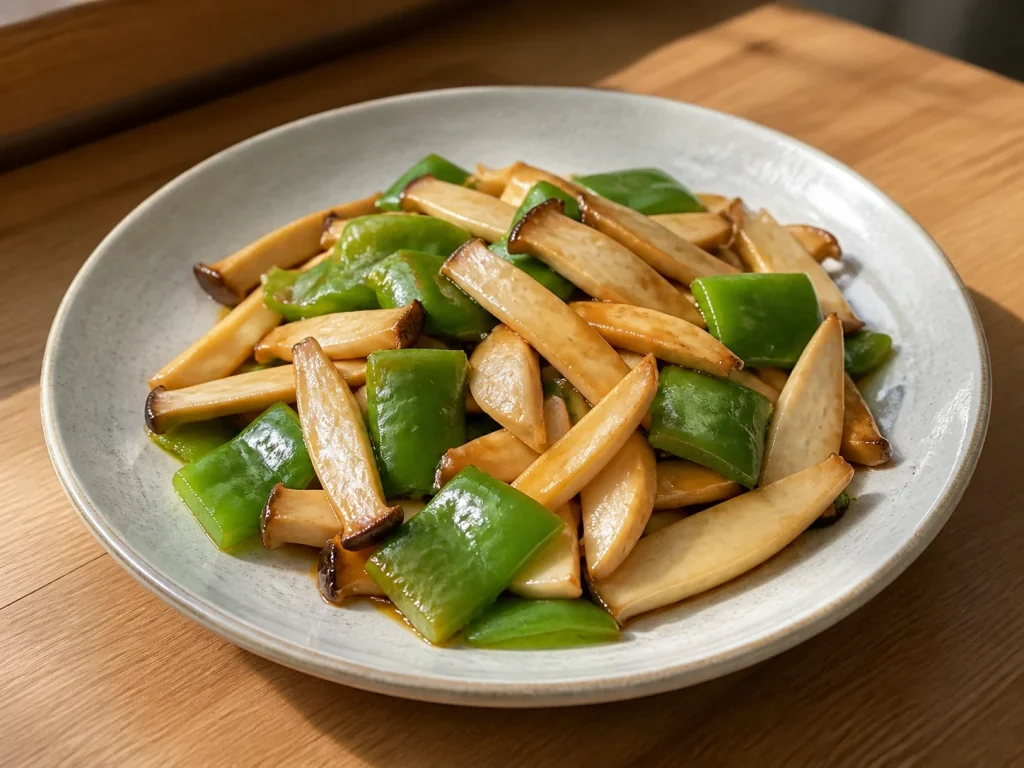 杏鲍菇炒青椒