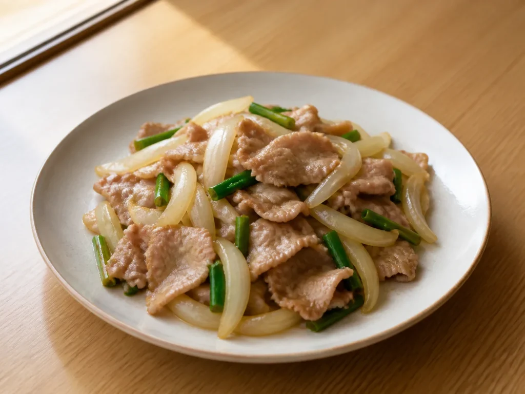 洋葱炒肉片